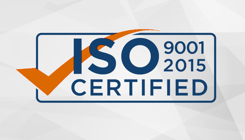 We have confirmed the QMS certification according to ISO 9001